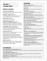 Evening Menu Page 1 or 2			
