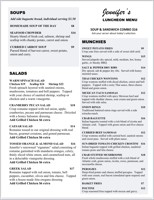 Luncheon Menu Page 1 of 1		